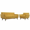 East End Imports Engage Armchair and Loveseat Set of 2- Citrus EEI-1346-CIT